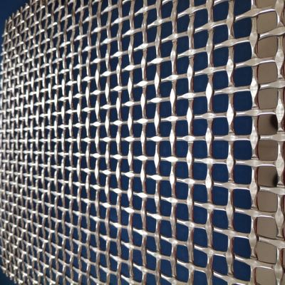 Bingkai Kuningan Antik Crimped Woven Wire Mesh Dekoratif Logam Untuk Arsitektur