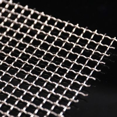 Ketahanan Korosi 202 Stainless Steel Crimped Wire Mesh Untuk Saringan Penyaringan