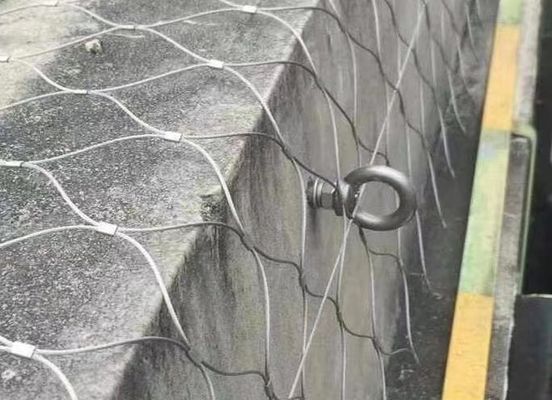 2mm Tebal 304 Ss Rope Mesh Dekoratif Untuk Zoo Balustrade