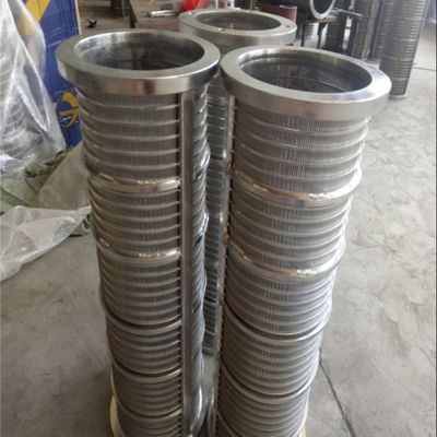Johnson Mesh 300mm Wedge Wire Screens Filter 304 Stainless Steel Kekuatan Tinggi