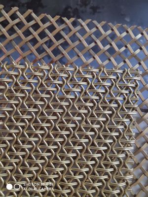 Pembagi Dinding Partisi Arsitektur Logam Mesh Lembar Dekoratif Anodized Kustom