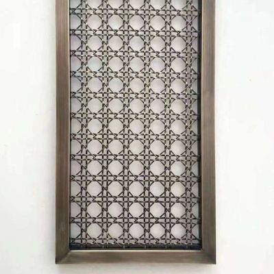 Kuningan Mengkilap Crimped Wire Grille Diamond Metal Wire Mesh Tahan Air