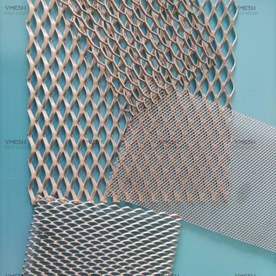 Hot Dip Galvanized Standard Expanded Metal Sheet Flat Diamond Wire Mesh Panel