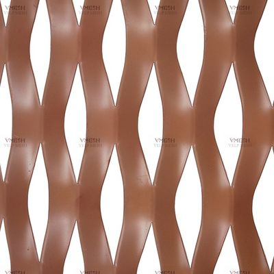 Low Carbon Expanded Metal Mesh Sheet Powder Coated Untuk Dekorasi Bangunan