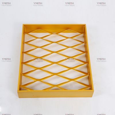Standar arsitektur Diamond Expanded Metal Mesh Sheet 0.2mm-4mm