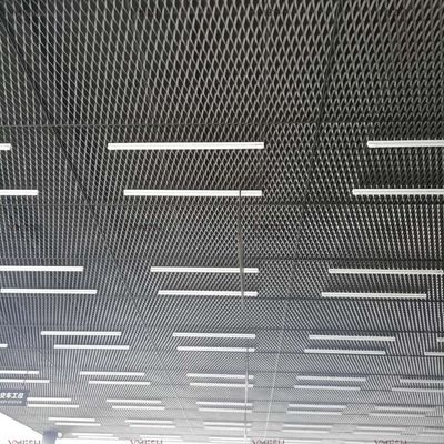 Standar Diamond Hole Aluminium Expanded Mesh Untuk Sistem Langit-langit