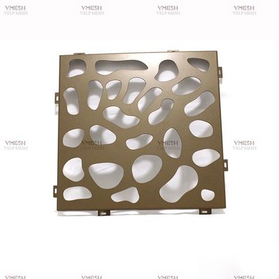 Eksterior Dinding Arsitektur Panel Logam Berlubang Aluminium Facade Cladding