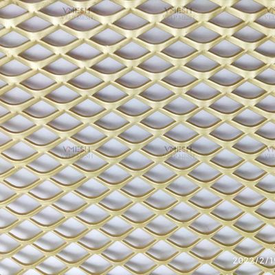 Lubang Kecil Galvanized Expanded Metal Mesh Diamond Shape