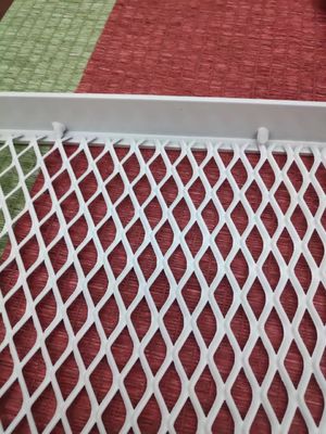 SGS Powder Coating Decorative Expanded Metal Mesh Daya Tahan Tinggi