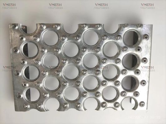 Aluminium 3.5mm Round Hole Non Slip Resistant Safety Grating Untuk Tapak Tangga