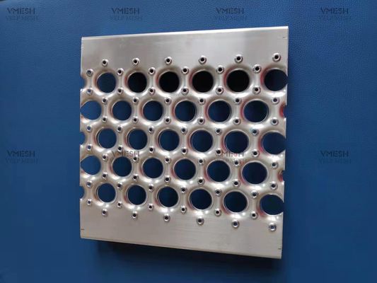 Round Hole Walkway Grip Span Safety Grating 450mm Ketahanan Aus