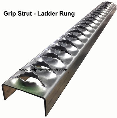 Tangga Tangga Logam Tebal 2.5mm Galvanis Tugas Berat Ringan