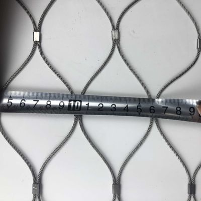 Fleksibel Stainless Steel Wire Rope Stair Railing Mesh Pagar Taman Keamanan