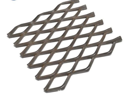 Panel Mesh 4mm yang diperluas yang disesuaikan Fasad Lapisan Aluminium Dekoratif