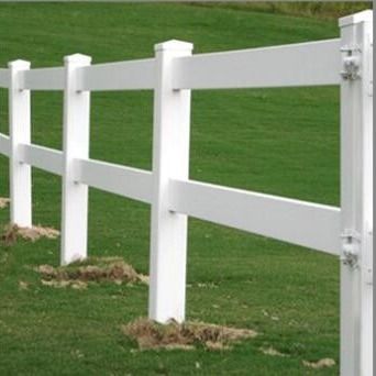 Heavy Duty 2 Rails 3 Rails Pvc Horse Fence Vinyl Fence Untuk Pertanian