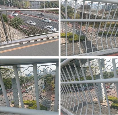 Customized stainless steel rope wire mesh terikat tepi jenis 2mm diameter