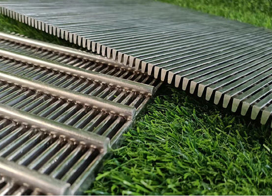 Ss 304 0.2 mm Johnson Vee Wire Screen Welded Style