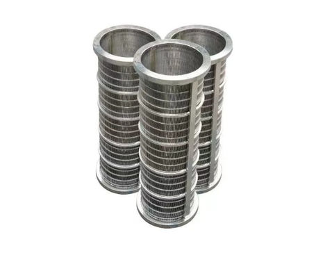 0.25mm Wire Wedge Screen Silat Silinder Untuk Minyak
