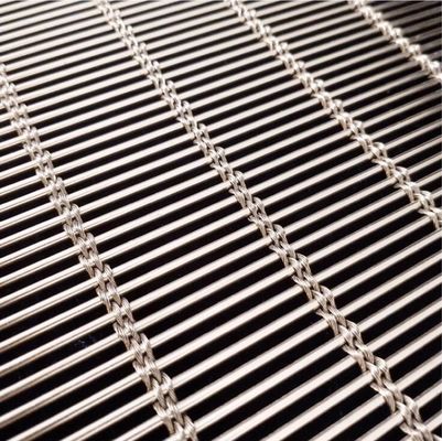 Crimped Woven Arsitektur Stainless Steel Mesh Untuk Perhotelan Perhotelan Mewah Lobby