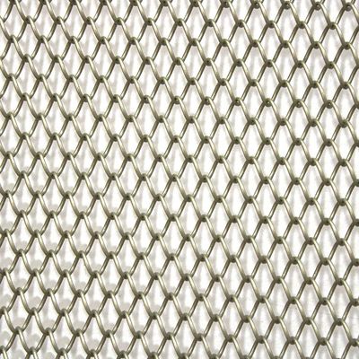 Tirai Jaring Logam Aluminium Dekoratif Rantai Tirai Jaring Kumparan Logam