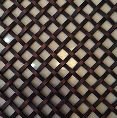 Dekoratif Baja Perunggu Metal Wire Screen Arsitektur Mesh Chain Coil Hanging Drapery Langit-langit Tirai
