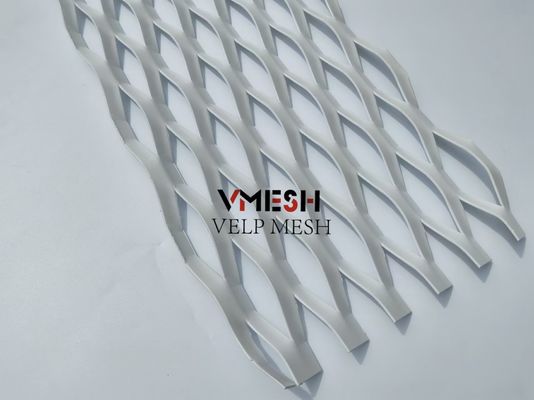 Aluminium Langit-langit Cladding Dinding Diekspansi Mesh Diamond Disesuaikan
