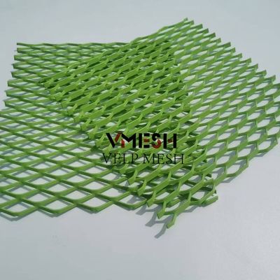 Hexagon Hole Expanded Curtain Wall Metal Mesh Fasad Cladding Fasad Dekorasi