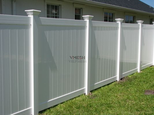 Panel Pagar Privasi Vinyl Putih 6x8ft Bahan Virgin