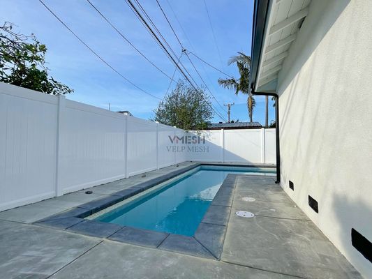 Heavy Duty 6*8 Feet Pvc Privacy Fence Warna Putih
