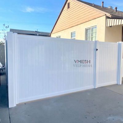 Ringan Berat tahan air Modern PVC Full Privacy Pagar