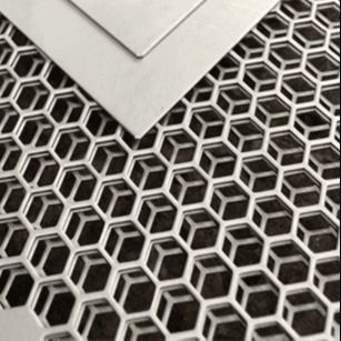 Dekorasi Hexagonal Perforated Aluminium Mesh Metal Cladding