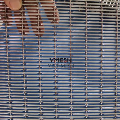 Arsitektural datar keriting kawat jala kawat kawat dekoratif stainless steel kawat