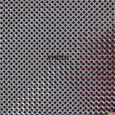 Dekoratif Stainless Steel Flat Wire Wire Wire Mesh Panel untuk Bangunan