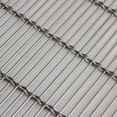 Customized Wire Diameter Powder Coated High Strength Stainless Steel Wire Mesh untuk dekorasi arsitektur