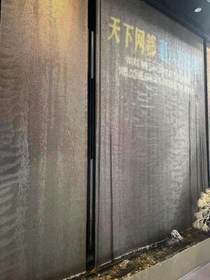 Mesh Tautan Rantai Tirai Air Arsitektur Dekoratif Luar Ruangan