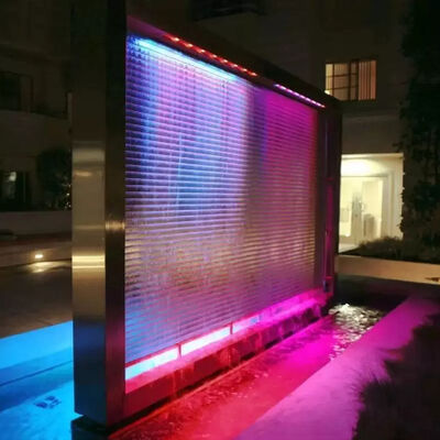 Mesh Tautan Rantai Tirai Air Air Terjun 304 Stainless Steel Tahan Korosi