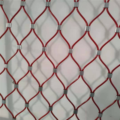 Arsitektur Wire Rope Mesh untuk Railing Infill Facade Cladding