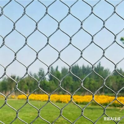 Mesh Kabel Baja Tahan Karat untuk Jembatan Anti-Lemparan Perlindungan Jalan Raya Kereta Api