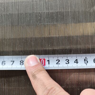 316 Stainless Steel Wedge Wire Screens Pemisahan Padatan Efisiensi Tinggi Filter