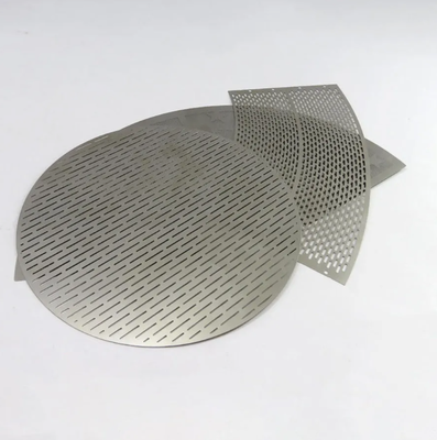 0.4mm 0.5mm Bukaan Desain Bentuk Kustom Etching Filter Jaring Cakram untuk Pengolahan Air