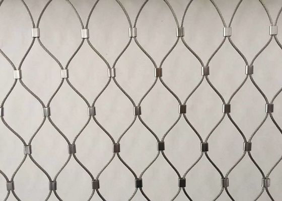 3.0mm 3.2mm Stainless Steel Rope Wire Mesh Net PVDF Powder Coated