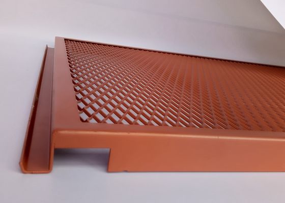 Suspended Ceiling Dekoratif Diamond Aluminium Fabrics Untuk Arsitektur
