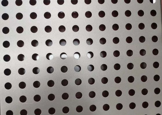Ss304 Aluminium Lubang Bulat Dekoratif Lembaran Logam Berlubang 4x8