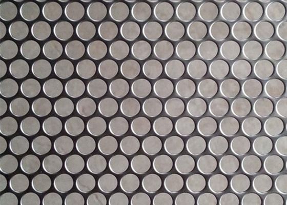PVDF Lubang Bulat Mesh Logam Berlubang 1.22 * 2.44m