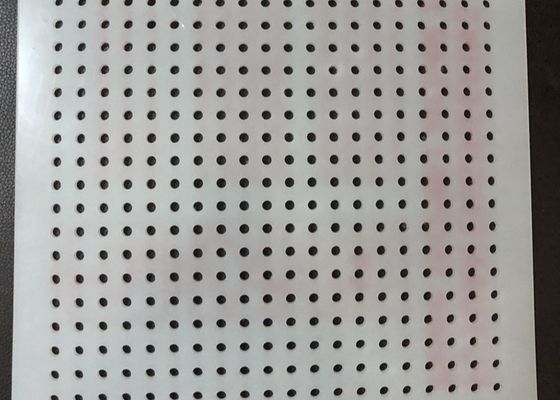 Pelat Lembaran Berlubang Plastik Polypropylene Punching Lubang Bulat