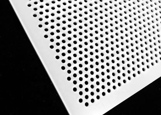 Lembaran Mesh Plastik Berlubang PVC Lubang Bulat 1000 * 2000mm 1220 * 2440mm
