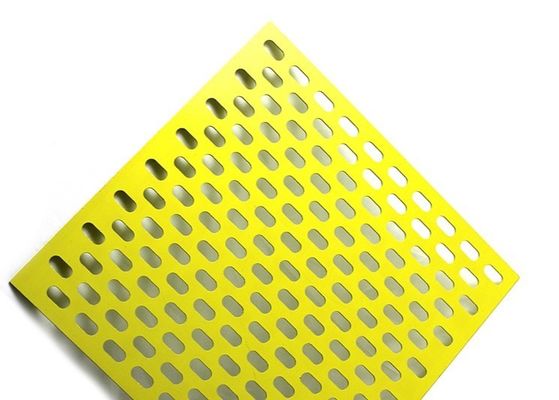 Disesuaikan 0.3mm Aluminium Panel perforated Round Hole Square Hole Slotted Hole