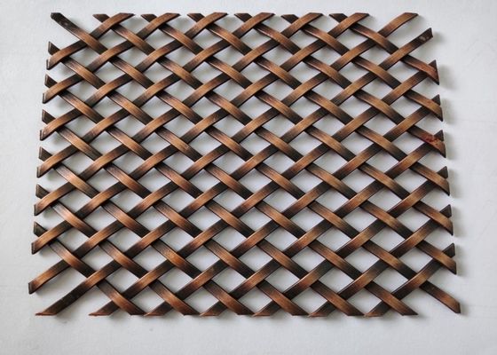 Mengkilap 316 Arsitektur Metal Mesh Woven Metal Mesh Fabric SGS CE