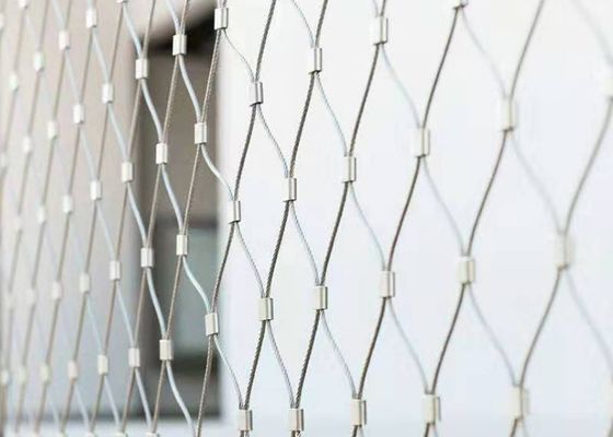 SS316 Diamond Stainless Steel Cable Net OEM ODM Untuk Railing Tangga