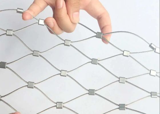 Velp Mariculture Stainless Steel Rope Wire Mesh Anggar Bukaan 4 